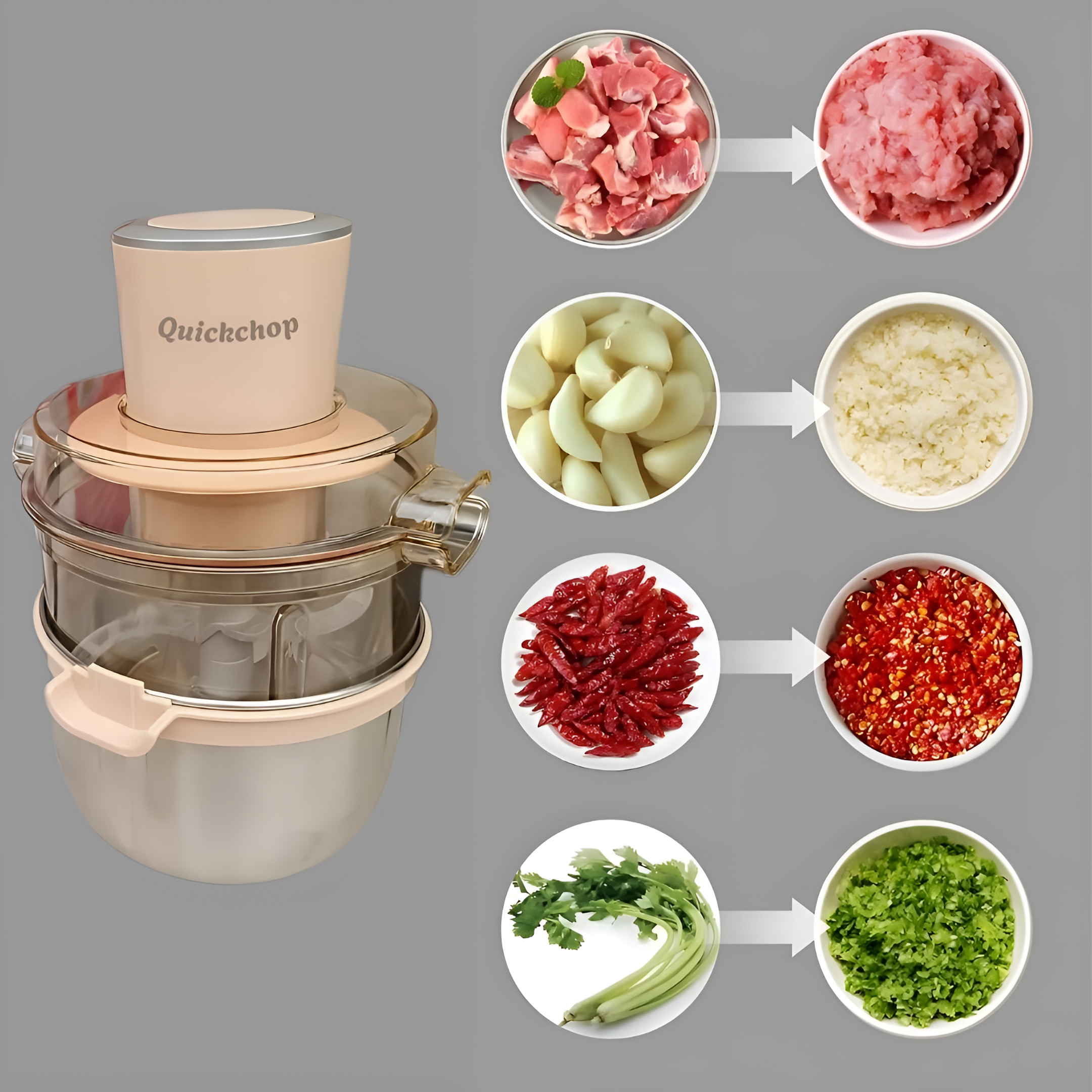 QuickChop™ | Ruostumaton Monitoimileikkuri