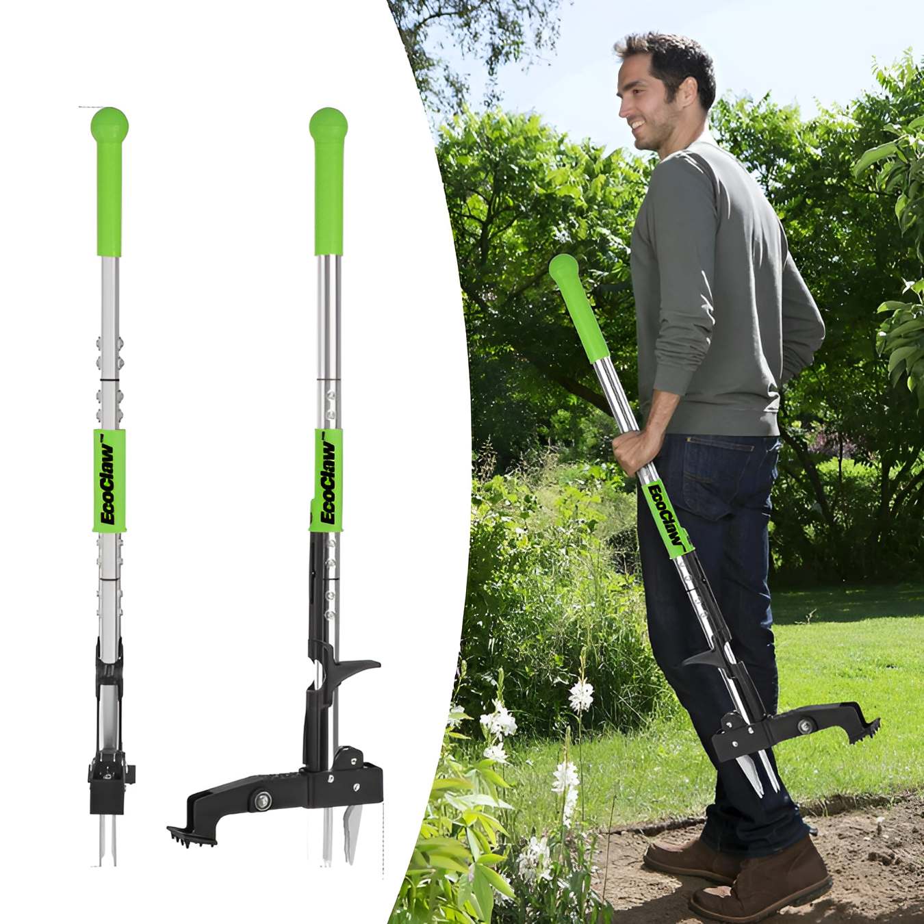 EcoClaw™ | Kevyt Kynsikäyttöinen Rikkaruohonpoistaja Pro