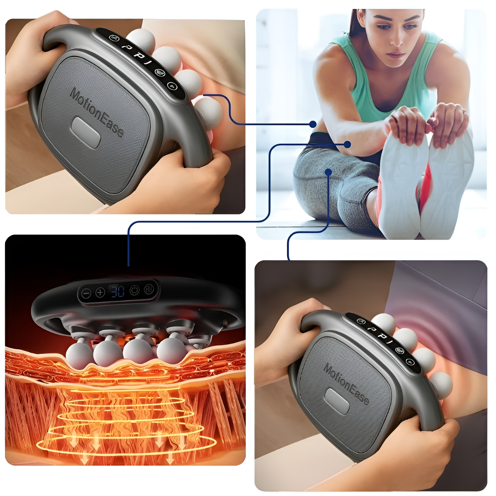 MotionEase™ | Korkeataajuinen Vartalohierontalaite