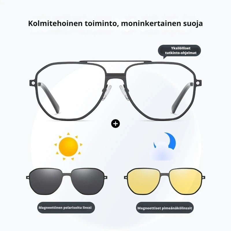 3-in-1 Magneettiset Clip-On