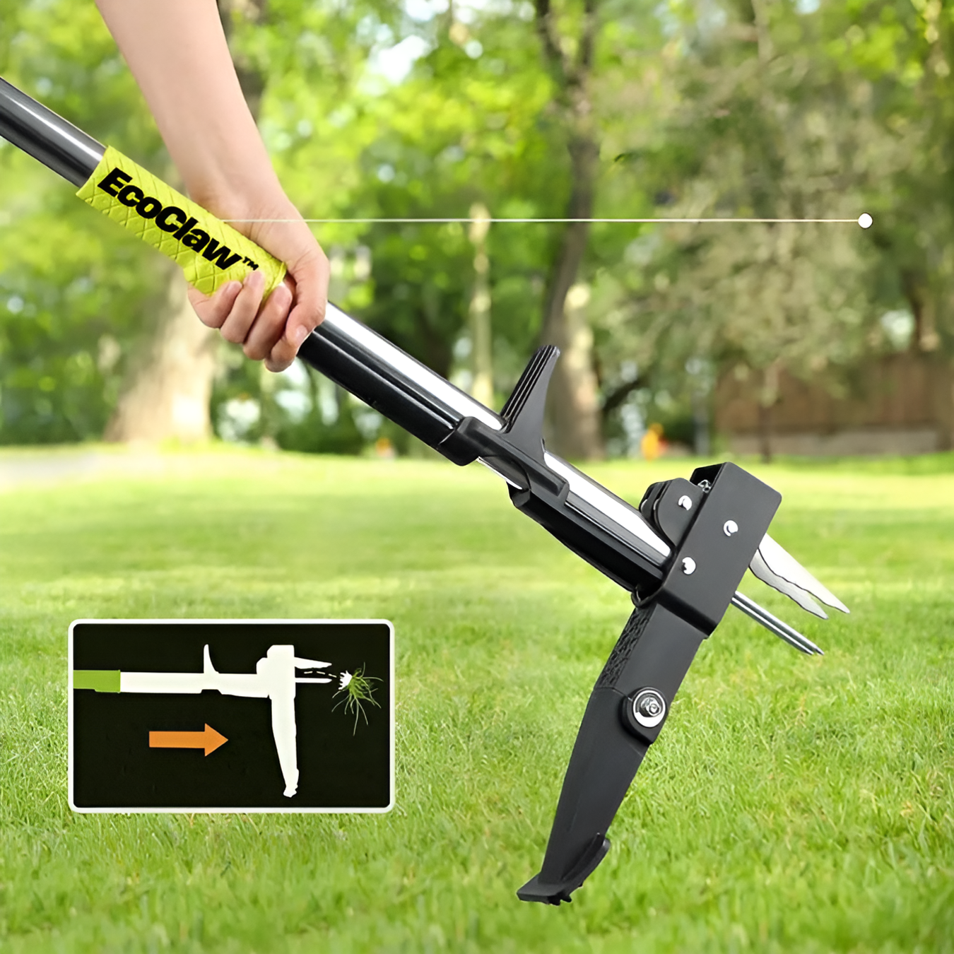 EcoClaw™ | Kevyt Kynsikäyttöinen Rikkaruohonpoistaja Pro