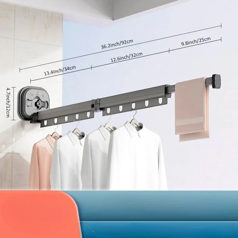 HangSlim™– Taitettava seinäkuivausteline