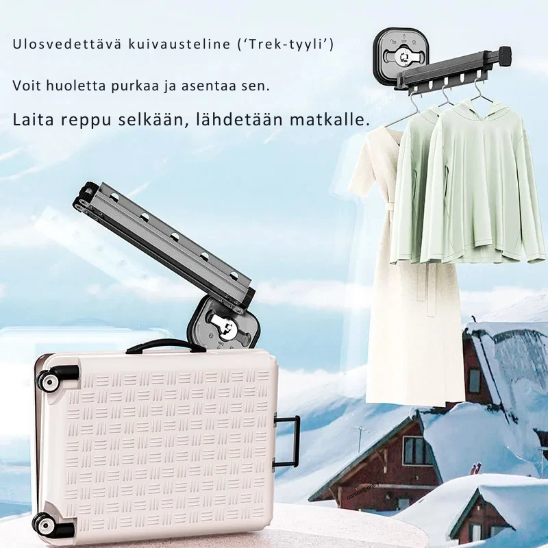 HangSlim™– Taitettava seinäkuivausteline