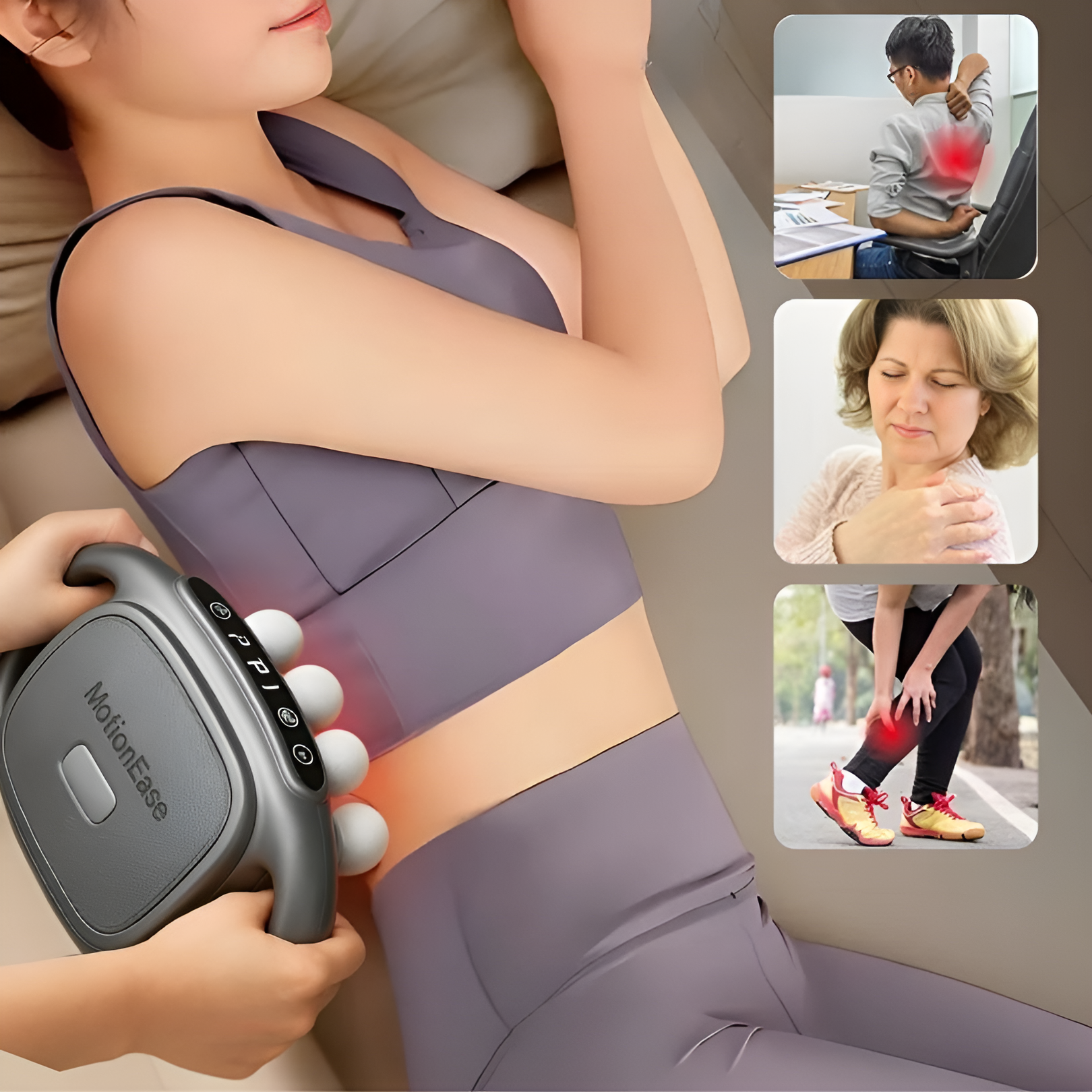 MotionEase™ | Korkeataajuinen Vartalohierontalaite